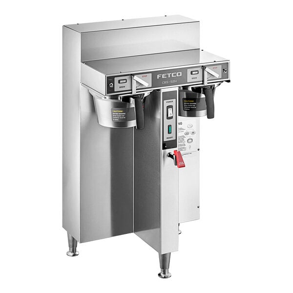Scratch and Dent Fetco CBS-52H-15 C52016 Stainless Steel Twin Automatic Coffee Brewer - 120/208-240V