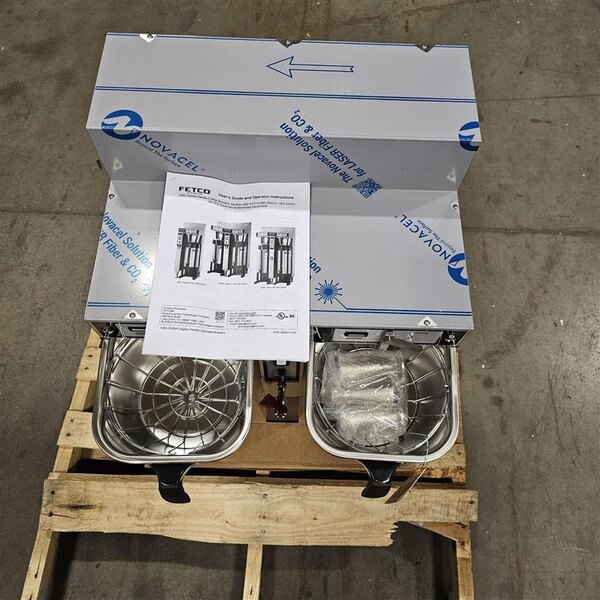 Scratch and Dent Fetco CBS-52H-15 C52016 Stainless Steel Twin Automatic Coffee Brewer - 120/208-240V