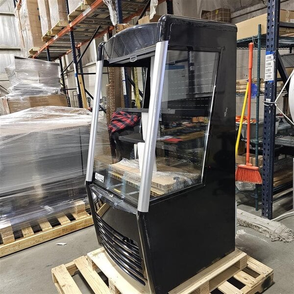 Scratch and Dent Avantco BMAC-26HC 28" Black Vertical Air Curtain Merchandiser - 115V