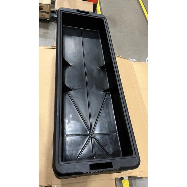 Scratch and Dent Carlisle 660803 Black 6' "Six Star" Open Base Portable Youth Food / Salad Bar