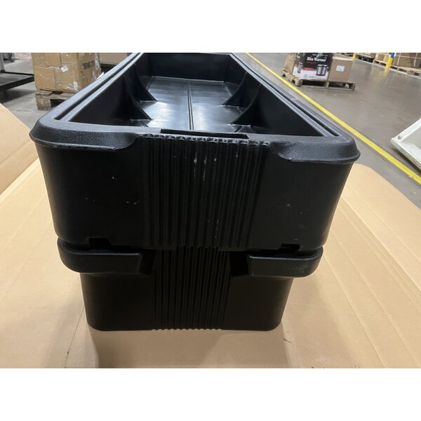 Scratch and Dent Carlisle 660803 Black 6' "Six Star" Open Base Portable Youth Food / Salad Bar