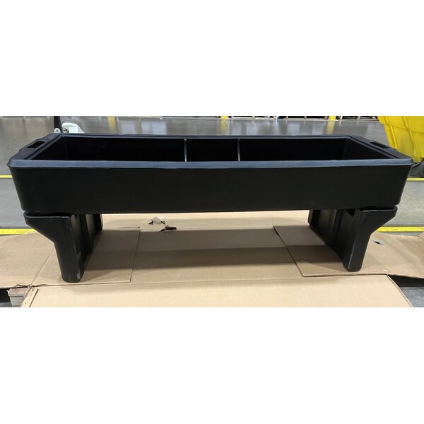 Scratch and Dent Carlisle 660803 Black 6' "Six Star" Open Base Portable Youth Food / Salad Bar