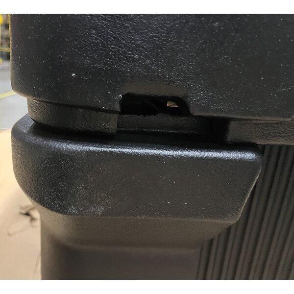 Scratch and Dent Carlisle 660803 Black 6' "Six Star" Open Base Portable Youth Food / Salad Bar