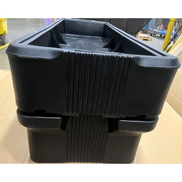 Scratch and Dent Carlisle 660803 Black 6' "Six Star" Open Base Portable Youth Food / Salad Bar