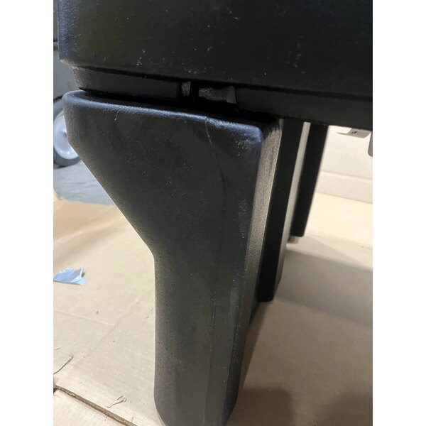 Scratch and Dent Carlisle 660803 Black 6' "Six Star" Open Base Portable Youth Food / Salad Bar