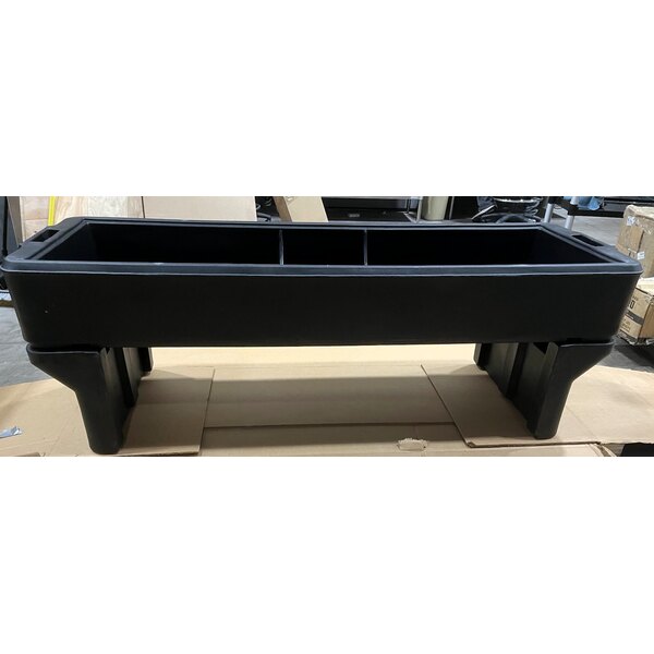 Scratch and Dent Carlisle 660803 Black 6' "Six Star" Open Base Portable Youth Food / Salad Bar