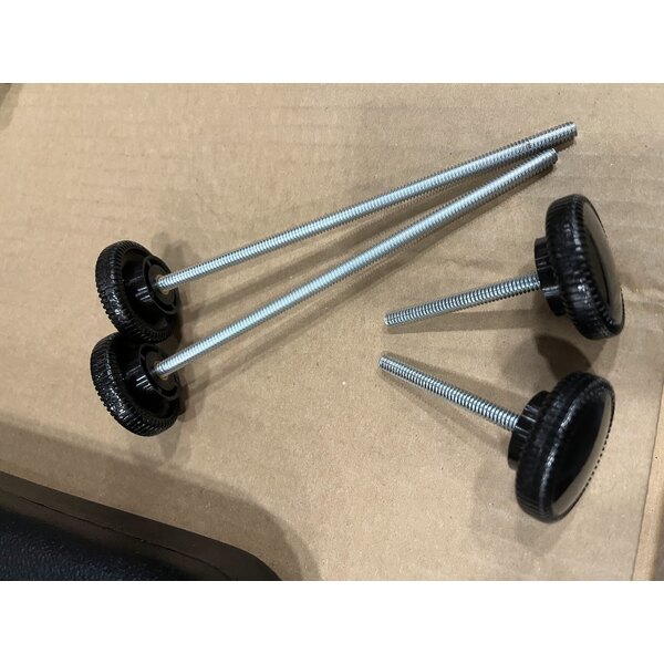 Scratch and Dent Carlisle 660803 Black 6' "Six Star" Open Base Portable Youth Food / Salad Bar