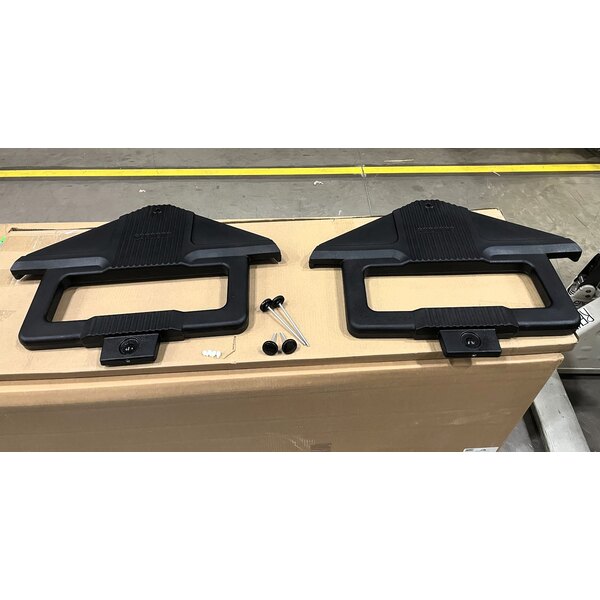 Scratch and Dent Carlisle 660803 Black 6' "Six Star" Open Base Portable Youth Food / Salad Bar