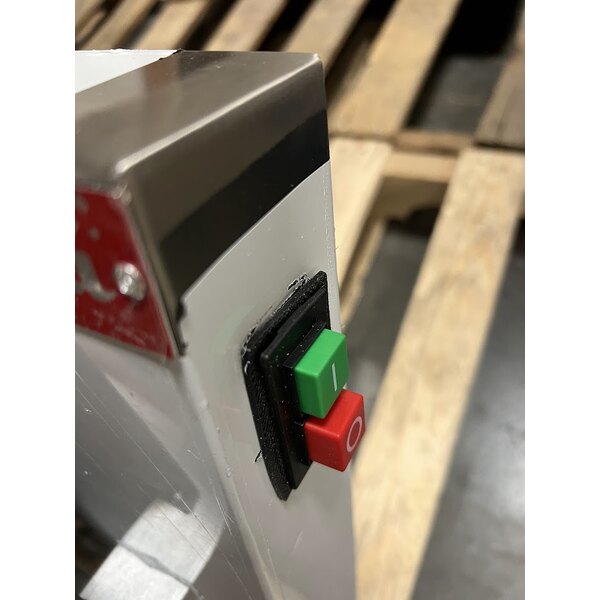 Scratch and Dent Estella EDS18S 18" Countertop One Stage Dough Sheeter - 120V, 1/2 HP