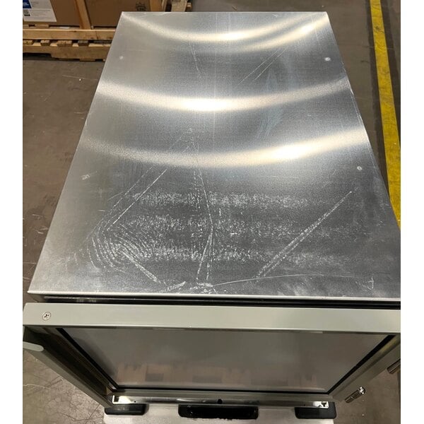 Scratch and Dent MainStreet Equipment HPU-1812 Undercounter Half Size Non-Insulated Heated Holding / Proofing Cabinet with Clear Door - 120V, 1,630W