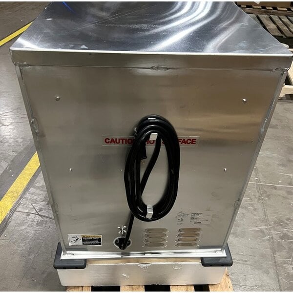 Scratch and Dent MainStreet Equipment HPU-1812 Undercounter Half Size Non-Insulated Heated Holding / Proofing Cabinet with Clear Door - 120V, 1,630W