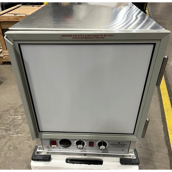 Scratch and Dent MainStreet Equipment HPU-1812 Undercounter Half Size Non-Insulated Heated Holding / Proofing Cabinet with Clear Door - 120V, 1,630W