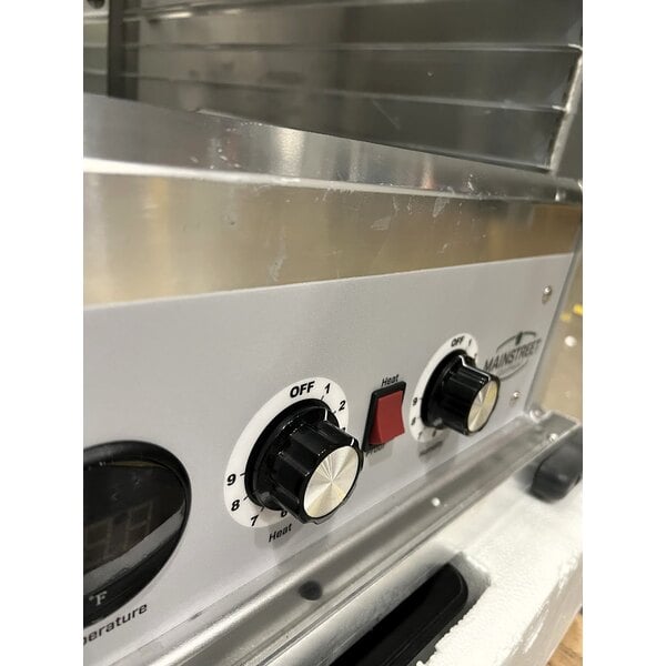 Scratch and Dent MainStreet Equipment HPU-1812 Undercounter Half Size Non-Insulated Heated Holding / Proofing Cabinet with Clear Door - 120V, 1,630W