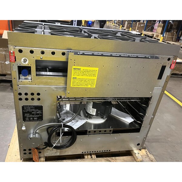 Scratch and Dent Vulcan 36C-6BN Endurance 6 Burner 36" Natural Gas Range with Convection Oven Base - 215,000 BTU