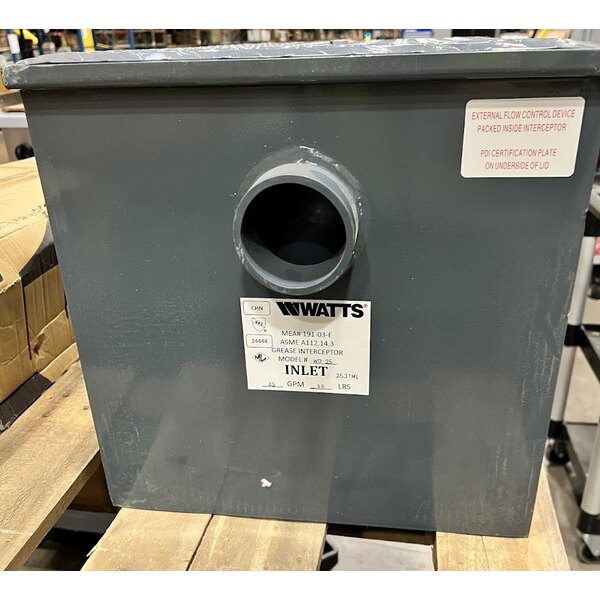 Scratch and Dent Watts WD-25 50 lb. Grease Trap