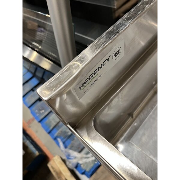 Scratch and Dent Regency 18" x 24" Underbar Ice Bin with 7 Circuit Post-Mix Cold Plate, Bottle Holders, and Sliding Lid - 51 lb.