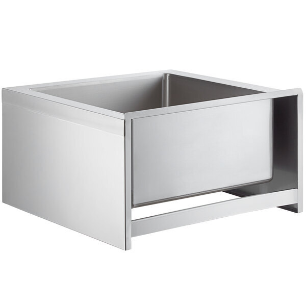 Scratch and Dent Regency 29" 16-Gauge Stainless Steel One Compartment Floor Mop Sink - 24" x 24" x 12" Bowl