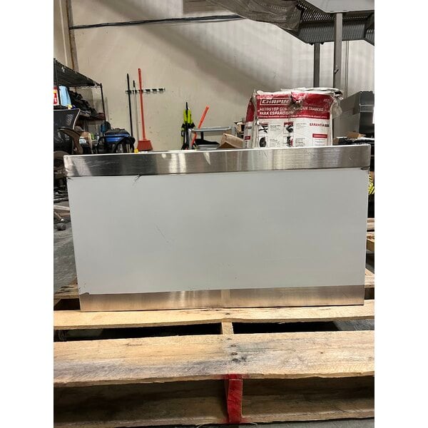 Scratch and Dent Regency 29" 16-Gauge Stainless Steel One Compartment Floor Mop Sink - 24" x 24" x 12" Bowl