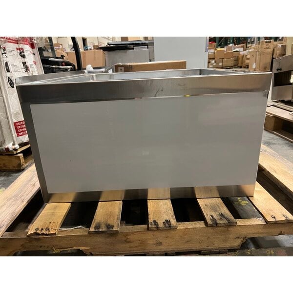 Scratch and Dent Regency 29" 16-Gauge Stainless Steel One Compartment Floor Mop Sink - 24" x 24" x 12" Bowl