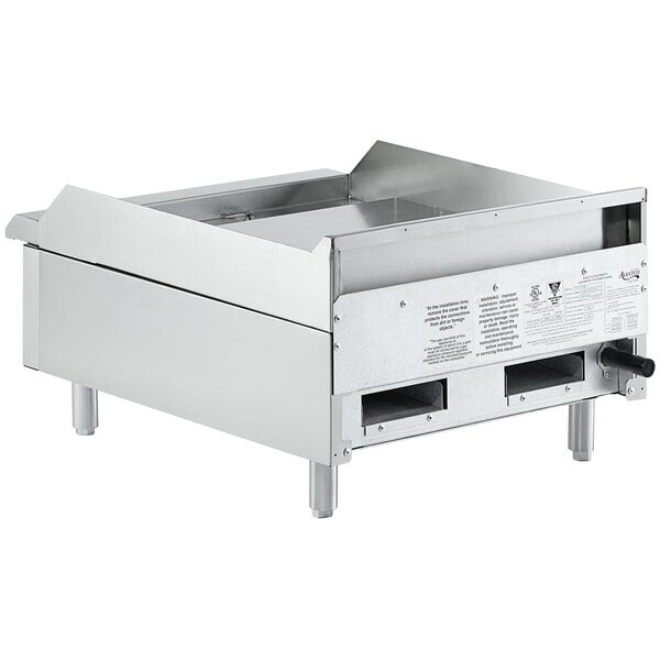 Scratch and Dent Avantco Chef Series CAG-24-MG 24" Countertop Gas Griddle with Manual Controls - 60,000 BTU