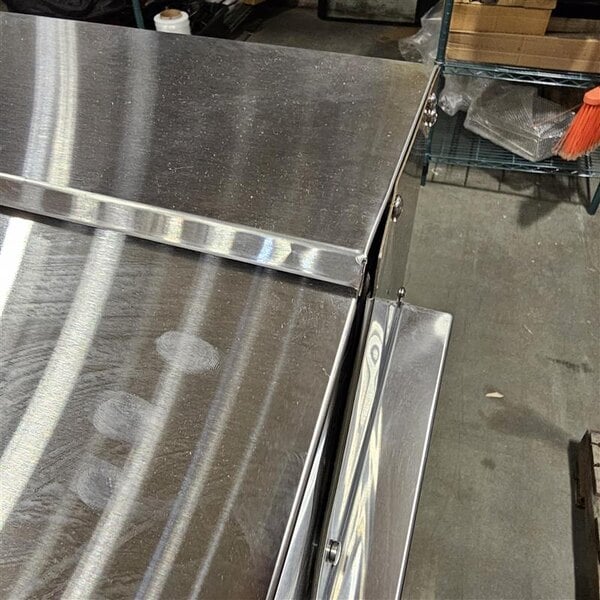 Scratch and Dent Avantco SS-PT-48-HC 46 3/4" 2 Door Stainless Steel Refrigerated Sandwich Prep Table