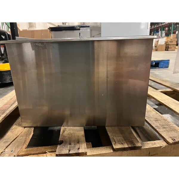 Scratch and Dent Krowne Royal Series D278 15" x 20" Stainless Steel Drop-In Ice Bin - 50 lb.