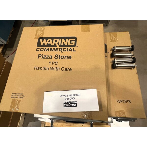 Scratch and Dent Waring WPO750 Double Deck Countertop Pizza Oven with Two Independent Chambers - 240V