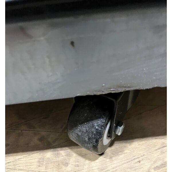 Scratch and Dent Avantco CAC-60 59 1/8" Black Curved Dual Service Refrigerated Air Curtain Merchandiser - 115V