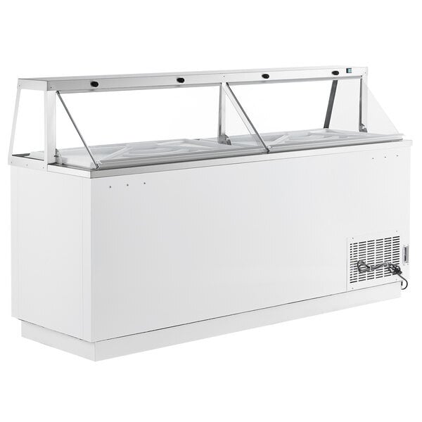 Scratch and Dent Avantco CPW-88-HC 88 3/4" 16 Tub White Deluxe Ice Cream Dipping Cabinet