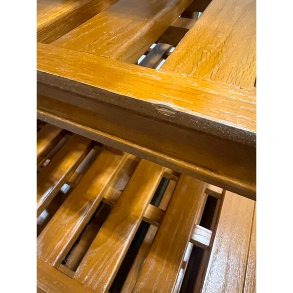 Scratch and Dent Marco Company 41 1/2" x 41 1/2" x 48" Honey Pine Four-Tier Bakery Display