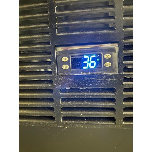 Scratch and Dent Perlick SDBS108 108" Black Sliding Door Back Bar Refrigerator