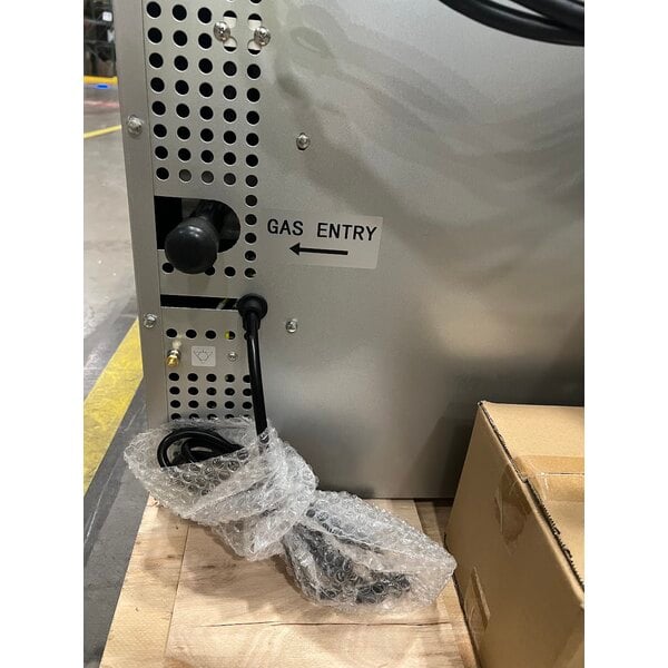 Scratch and Dent Cooking Performance Group FGC-100-N Single Deck Standard Depth Full Size Natural Gas Convection Oven with Legs - 54,000 BTU