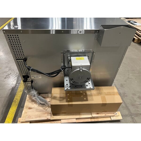 Scratch and Dent Cooking Performance Group FGC-100-N Single Deck Standard Depth Full Size Natural Gas Convection Oven with Legs - 54,000 BTU