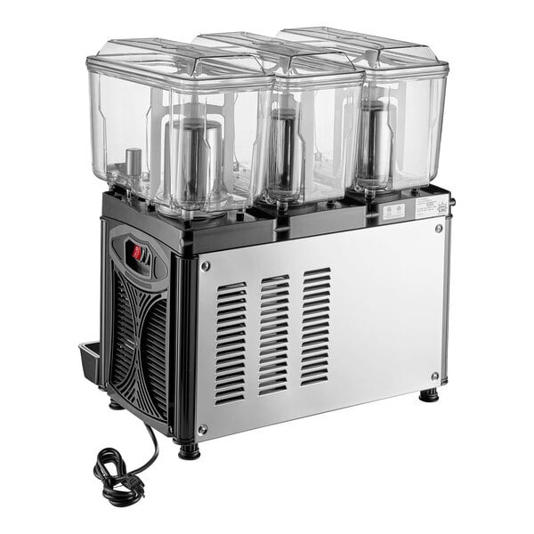 Scratch and Dent Carnival King RBD3G3 Triple 3 Gallon Bowl Refrigerated Beverage Dispenser - 120V