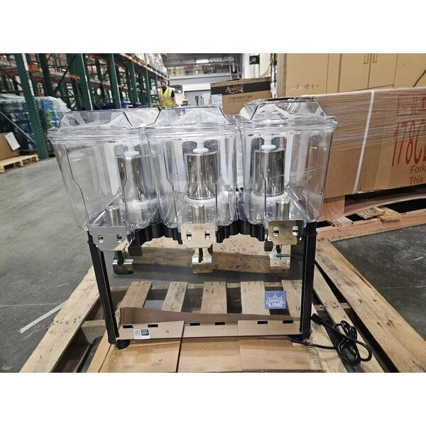 Scratch and Dent Carnival King RBD3G3 Triple 3 Gallon Bowl Refrigerated Beverage Dispenser - 120V
