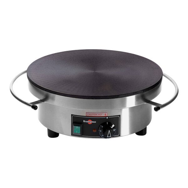 Scratch and Dent Krampouz CEBIF4 15 3/4" Round Electric Cast Iron Crepe Maker - 240V / 3600W