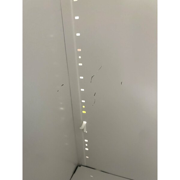 Scratch and Dent Hirsh 24" x 36" x 72" Light Gray Storage Cabinet with 4 Shelves - Assembled 22009