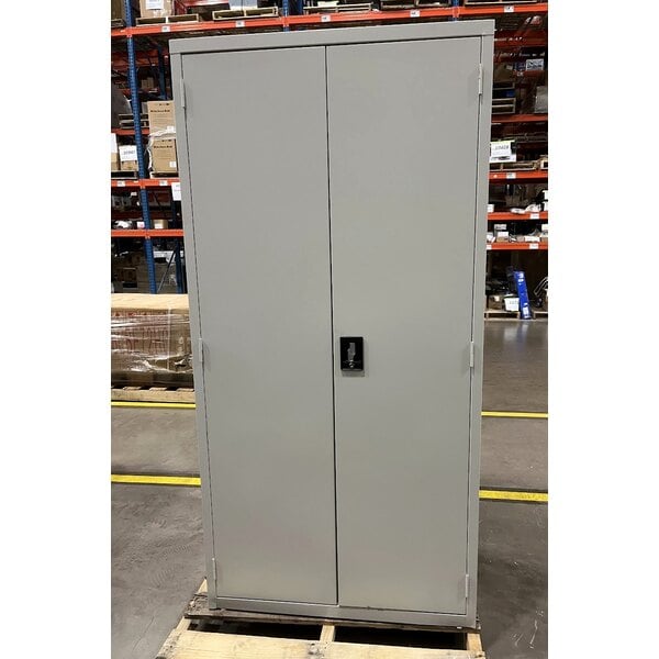 Scratch and Dent Hirsh 24" x 36" x 72" Light Gray Storage Cabinet with 4 Shelves - Assembled 22009