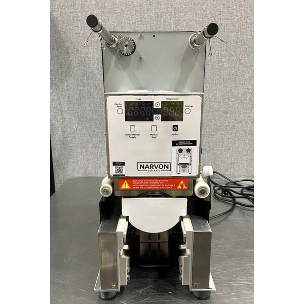 Scratch and Dent Narvon 90-98 mm PP/PET Automatic Cup Sealing Machine