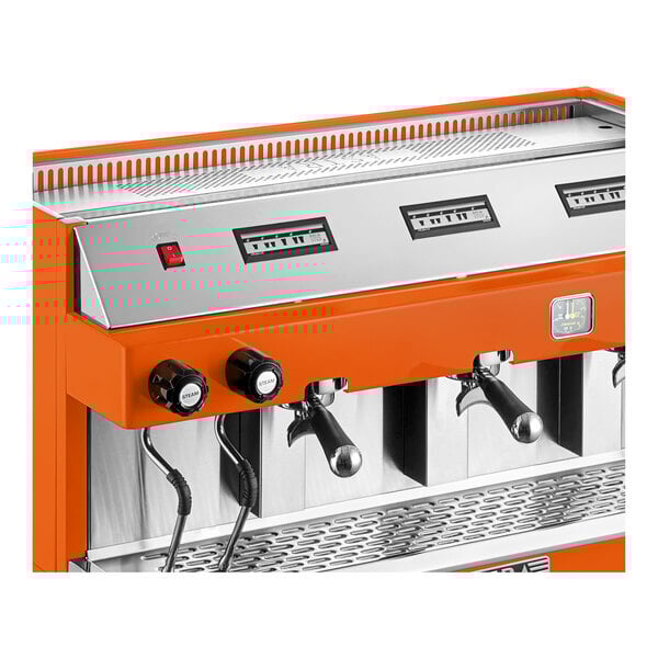 Scratch and Dent Astra Mega III M3-013-OR Automatic Orange Espresso Machine - 220V