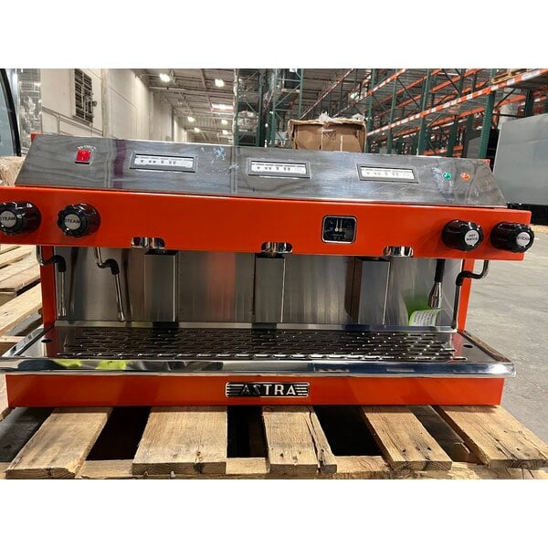 Scratch and Dent Astra Mega III M3-013-OR Automatic Orange Espresso Machine - 220V