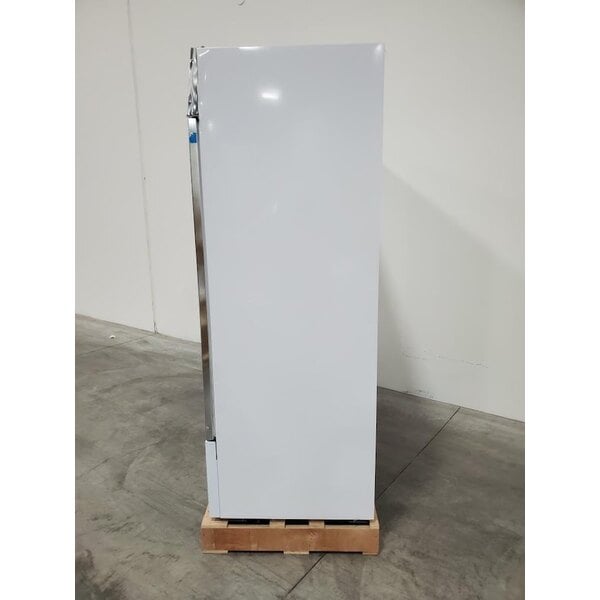 Scratch and Dent Avantco GDC-69-HC 78 1/4" White Customizable Swing Glass Door Merchandiser Refrigerator with LED Lighting