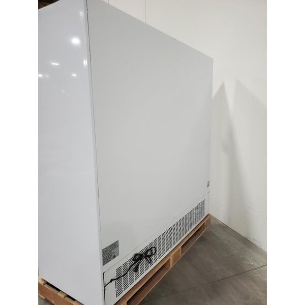 Scratch and Dent Avantco GDC-69-HC 78 1/4" White Customizable Swing Glass Door Merchandiser Refrigerator with LED Lighting