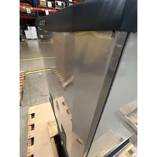 Scratch and Dent Scotsman HID540ABX-1A Meridian® Air-Cooled Countertop Nugget Ice Machine and Water Dispenser with Push Button Dispensing - 40 lb. Bin Capacity