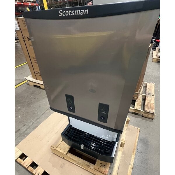 Scratch and Dent Scotsman HID540ABX-1A Meridian® Air-Cooled Countertop Nugget Ice Machine and Water Dispenser with Push Button Dispensing - 40 lb. Bin Capacity
