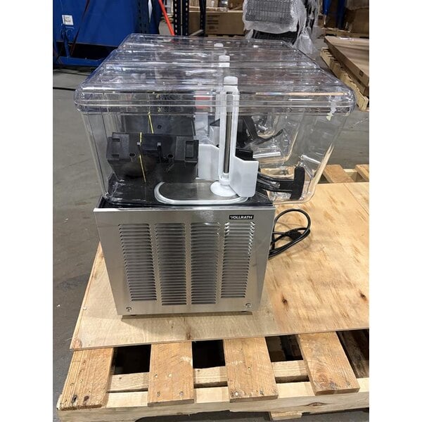 Scratch and Dent Vollrath VBBD3-37-S Triple 3.17 Gallon Bowl Refrigerated Beverage Dispenser with Stirring Paddle Circulation - 115V