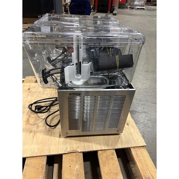 Scratch and Dent Vollrath VBBD3-37-S Triple 3.17 Gallon Bowl Refrigerated Beverage Dispenser with Stirring Paddle Circulation - 115V