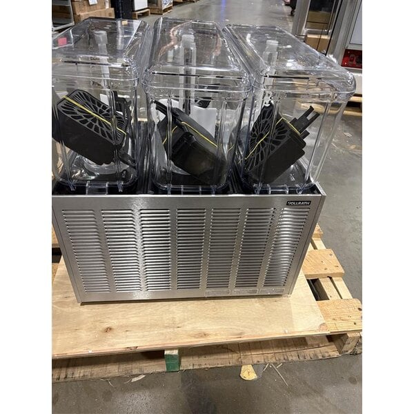 Scratch and Dent Vollrath VBBD3-37-S Triple 3.17 Gallon Bowl Refrigerated Beverage Dispenser with Stirring Paddle Circulation - 115V