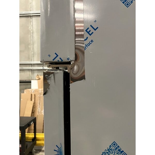 Scratch and Dent Avantco A Plus AP-49F 55 3/8" Stainless Steel Solid Door Reach-In Freezer