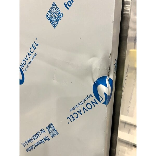 Scratch and Dent Avantco A Plus AP-49F 55 3/8" Stainless Steel Solid Door Reach-In Freezer